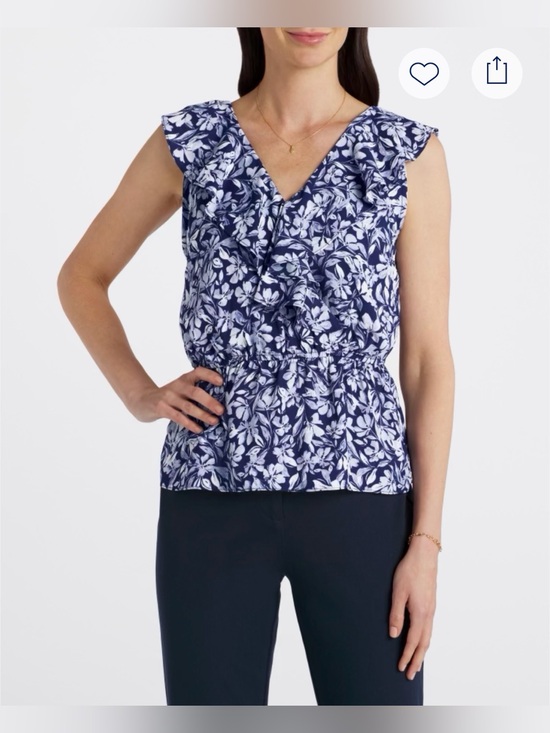 Tops - Nine Britton Parker Ruffle Detail Blouse NWT!